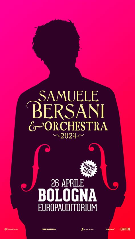 SAMUELE BERSANI ORCHESTRA Teatro EuropAuditorium Bologna 26 4 2024