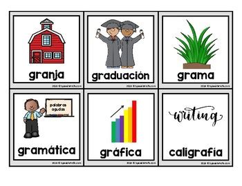 Silabas Trabadas Picture Cards Gra Gre Gri Gro Gru By Spanish Profe