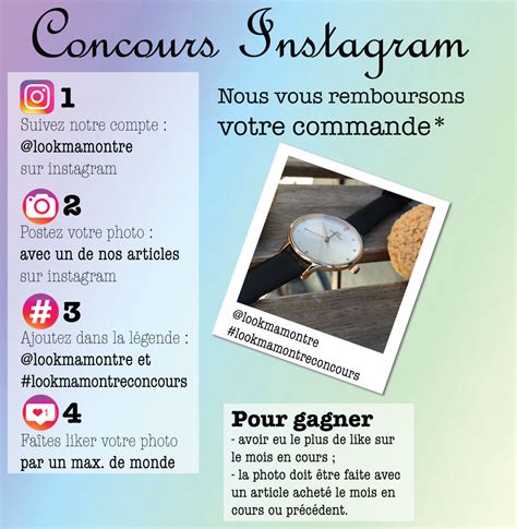 concours instagram lookmamontre