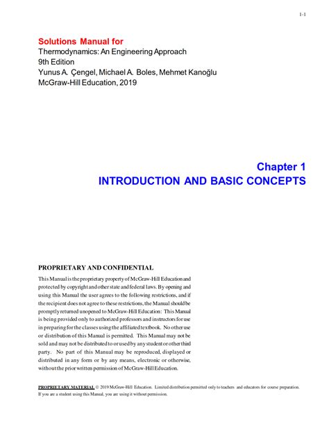 Solution Manual Of Thermodynamics An Engineering By Cengel 9th Edition