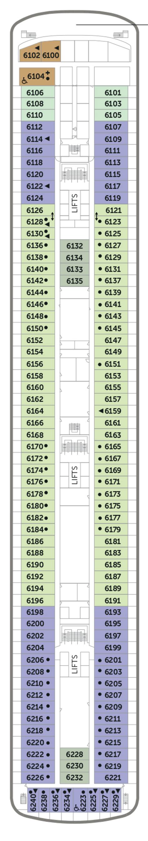 Borealis Deck Plan Deck Rol Cruise