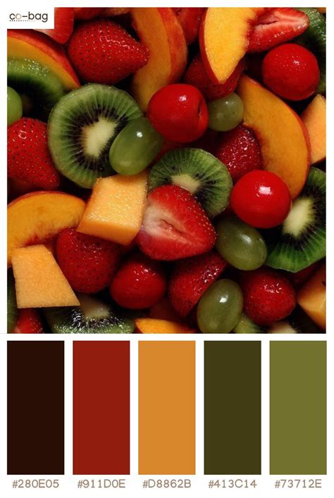 Fresh Fruit Color Palettes