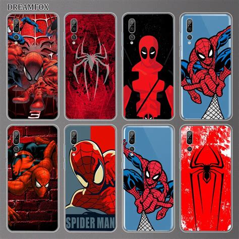 DREAMFOX N008 Legal Spiderman Suave Silicone TPU Capa Para Huawei