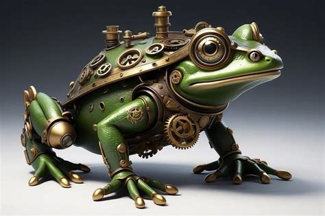 Im Genes De Rana Robotica Steampunk Descarga Gratuita En Freepik