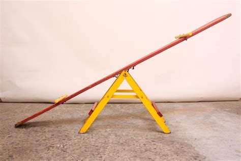 Folk Art Seesaw With Original Paint For Sale At 1stdibs