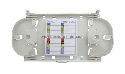 24 48 Cores Fiber Optic Optical ABS Splice Tray For FTTH FTTX Network