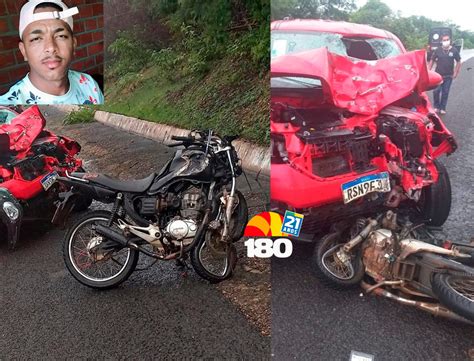 Tragédia colisão frontal entre carro e moto deixa um jovem morto na BR