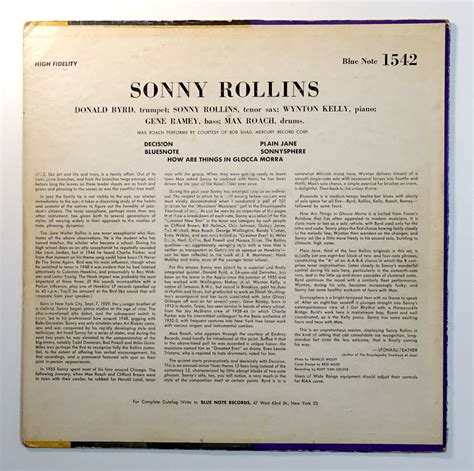 Yahoo オークション US BLUE NOTE BLP 1542 オリジナル SONNY ROLLIN