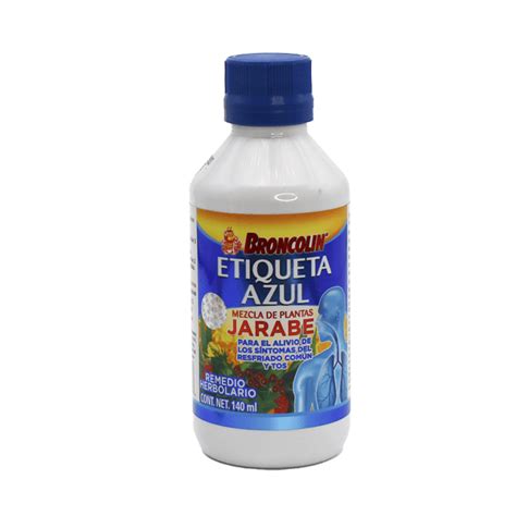 Broncolin Etiqueta Azul Jarabe 140 Ml Farmacias Gi Mejoramos Tu