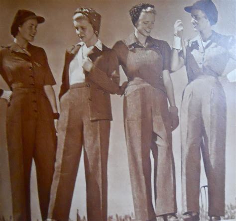 Wwii Era Womens Work Wear Sears 1944 Wwii Fashion Wwii Women Work