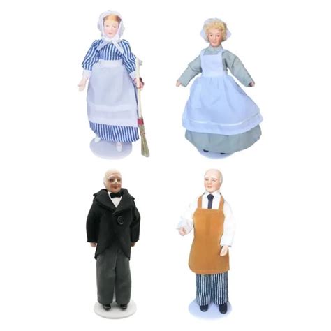 4 PIÈCES 1 12 Maison De Poupée Miniature En Porcelaine Poupée Modèle