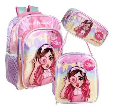 Mochila Lapicera Lonchera Mis Pastelitos Kit Primaria M S I Env O Gratis