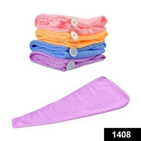 Quick Turban Hair Drying Absorbent Microfiber Toweldry Shower Caps