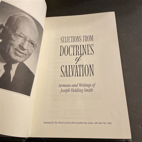 Selections From Doctrines Of Salvation Joseph Fielding Smith Sermons Rb Ebay