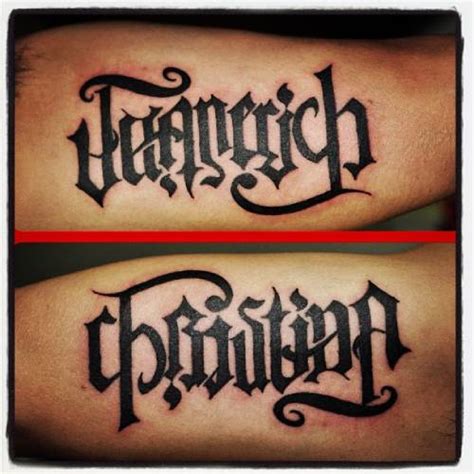 27 Ambigram Tattoo Designs That Will Make You Flip