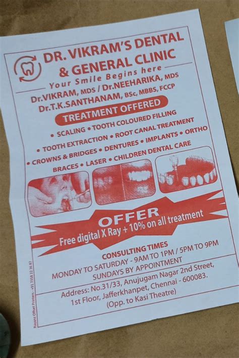 A5 Dental Clinic Flyers High Quality Printing