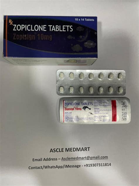 Zopisign Zopiclone Mg Tablets Antidepressant Hab At Rs Stripe