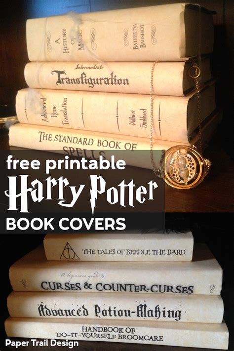 Free Printable Harry Potter Spell Book Covers