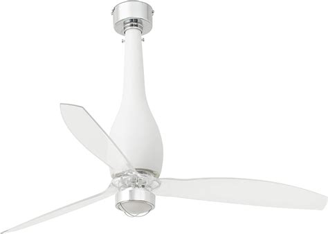 Faro ETERFAN LED Matt White Transparent Ceiling Fan With DC Motor