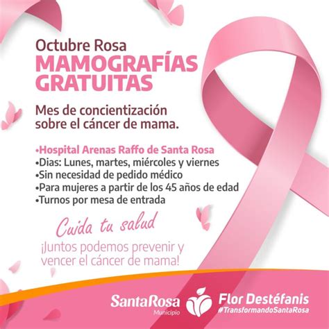 Octubre Rosa Hospital Arenas Raffo ofrece mamografías gratuitas para