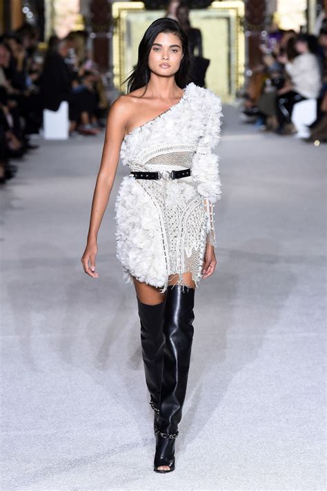 Daniela Braga – Balmain Fashion Show in Paris 09/28/2017 • CelebMafia