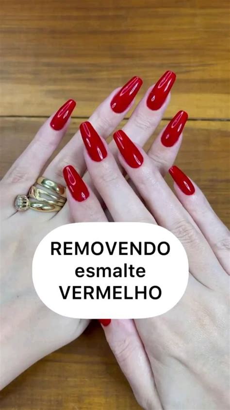 Como Tirar Mancha De Esmalte Vermelho Da Unha - Quem aí sofre na hora de tirar esmalte vermelho? Já marque sua amiga ...