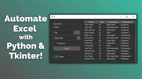 Build A Modern Tkinter Gui Project To Automate Excel Tasks With Python