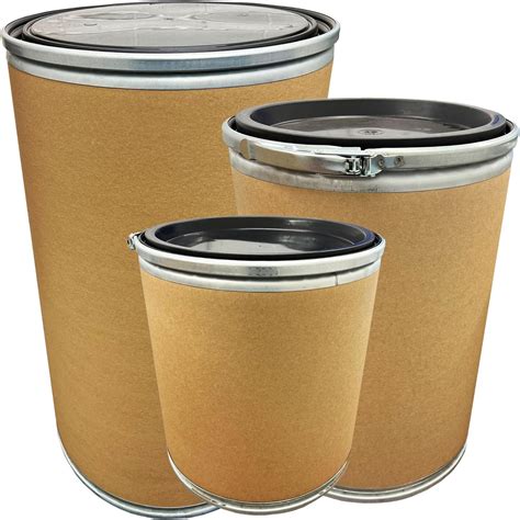 STORM TRADING GROUP Open Top Fibre Drum Keg Storage Barrels With Lever