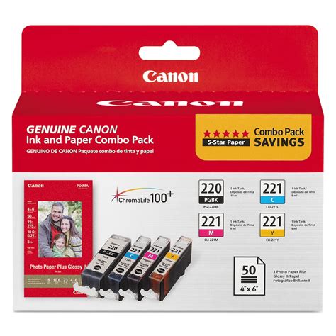 Canon Pgi And Cli Cmy Ink Cartridges With Pp Sheets