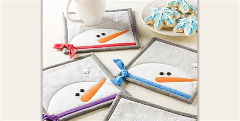 These Snowman Mug Rugs Have So Much Personality Quilting Digest