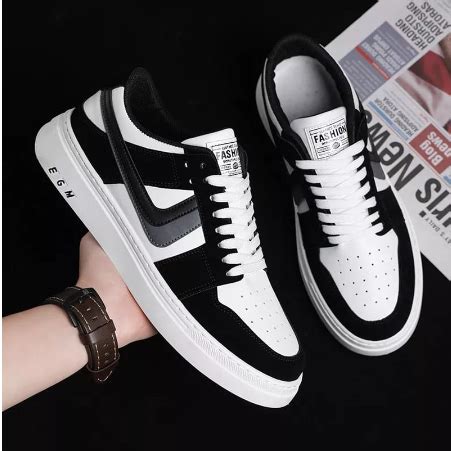 Jual Sepatu Cowok Sepatu Sneakers Casual Pria Bertali Trendy EGM