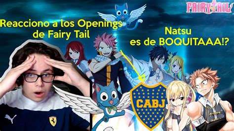 REACCION A LOS OPENINGS DE FAIRY TAIL POR PRIMERA VEZ 1 26 PART 1