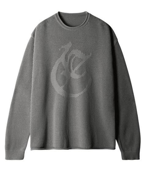 MUSINSA ETCE CIRCLE LOGO KNIT GRAY