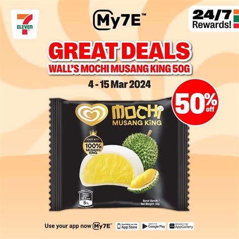 7 Eleven S Exclusive Deal Walls Mochi Musang King Ice Cream At 50