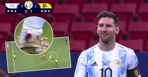 Messi Makes Crazy Run Past 3 Colombia Players Despite Bleeding Ankle