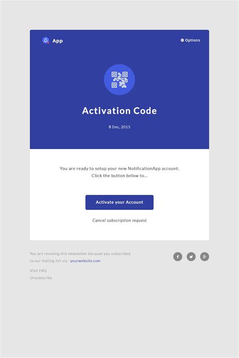 Notification Email Template Html