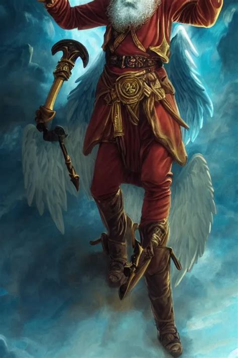 Character Portrait Karl Marx As An Aasimar Angel Buff Stable Diffusion