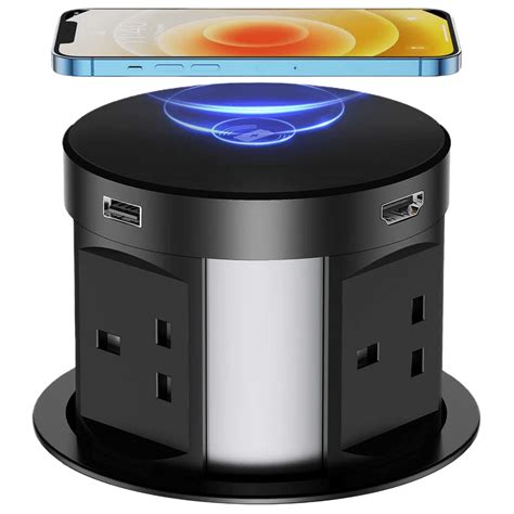 Buy Pop Up Sockets For Kitchen Worktops With Wireless Charging Pop Up