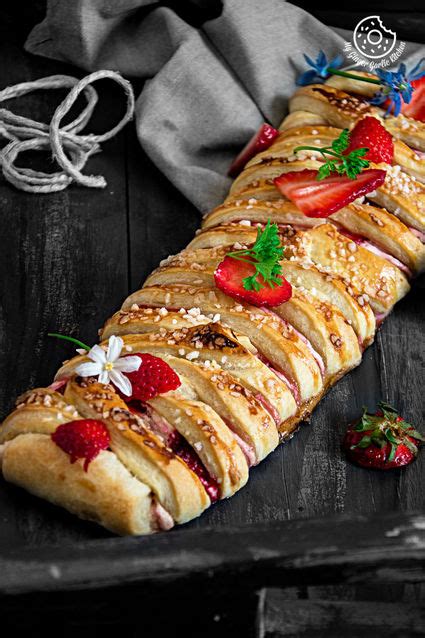 Braided Strawberry Cream Cheese Pastry Recipe Video Easy Dessert