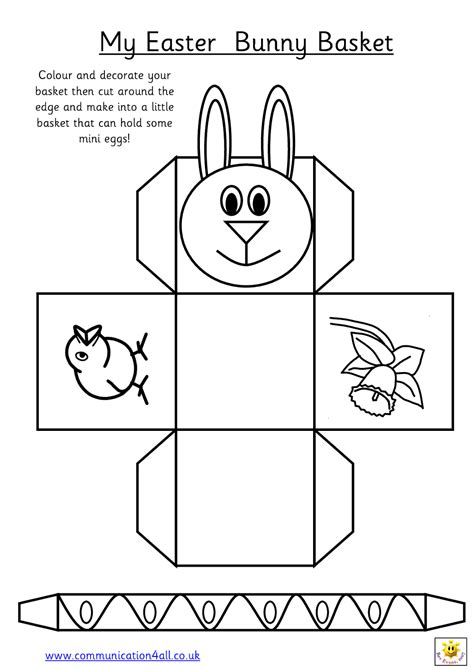 Want To Make A Simple Easter Basket Easter Basket Templates