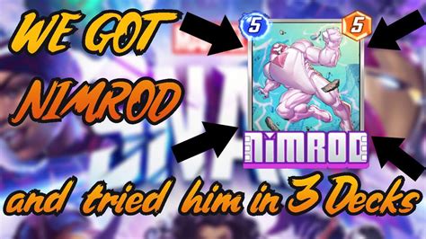 Try These NIMROD Decks Marvel SNAP Gameplay YouTube