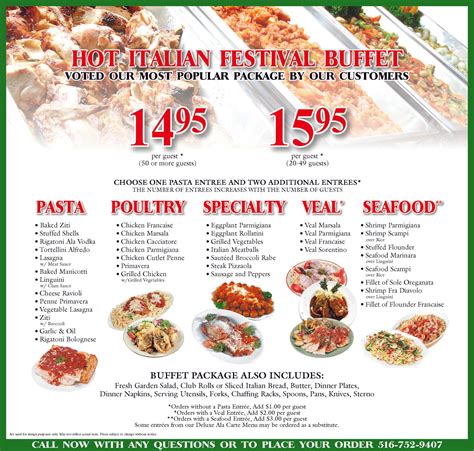 Catering | Order Your Traditional Gourmet Italian Feast