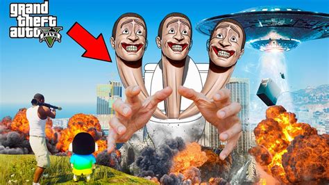 GTA 5 Franklin Found Secret Of This Skibidi Toilet Monster In GTA 5