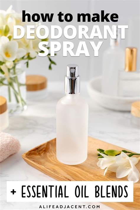 Diy Deodorant Spray Essential Oil Blends Recipe Homemade