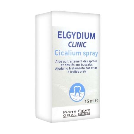 Cicalium Spray Mouth Ulcers Mouth Lesions Elgydium Clinic 15 Ml