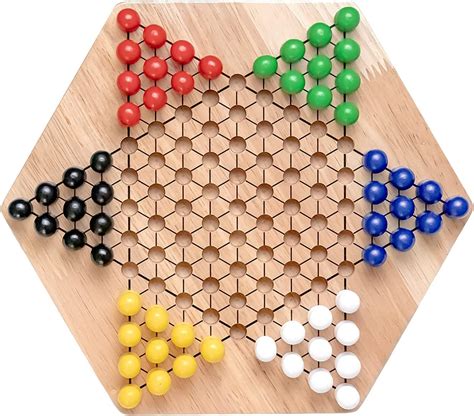 Natureich Montessori Halma Jouets En Bois Classic Games Jeu De Plateau