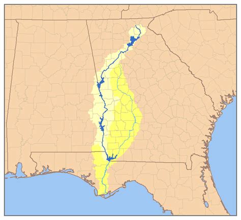 Chattahoochee River Map