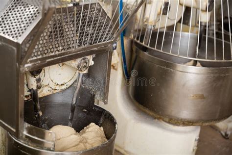 Making Bread Dough in Kneading Machine Stock Image - Image of ...