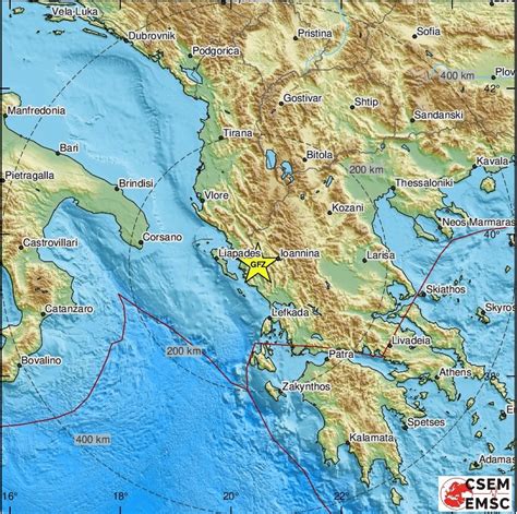 Terremoto Grecia Epicentro Nei Pressi Di Igoumenitsa