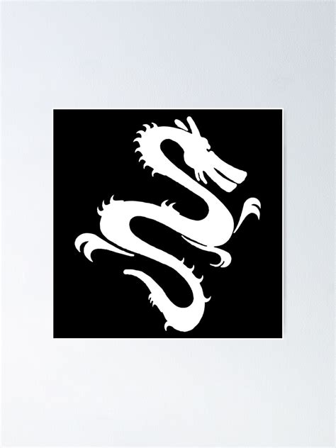 White Dragon Poster For Sale By Holiday Mart Redbubble